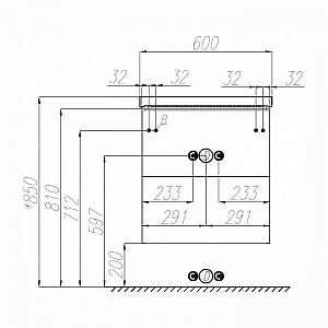 Тумба с умывальником Акватон Амели 60 1A2627K0AE7A0 дымка. Изображение - 4