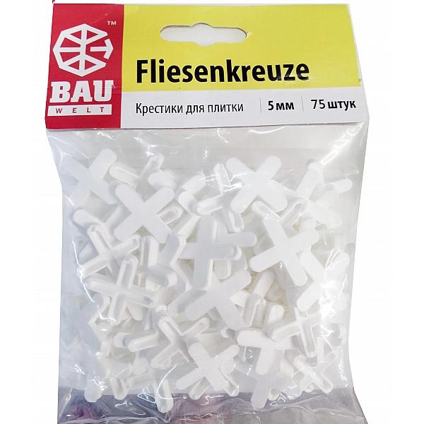 Крестики для плитки Bauwelt 01600-010050 5 мм 75 шт