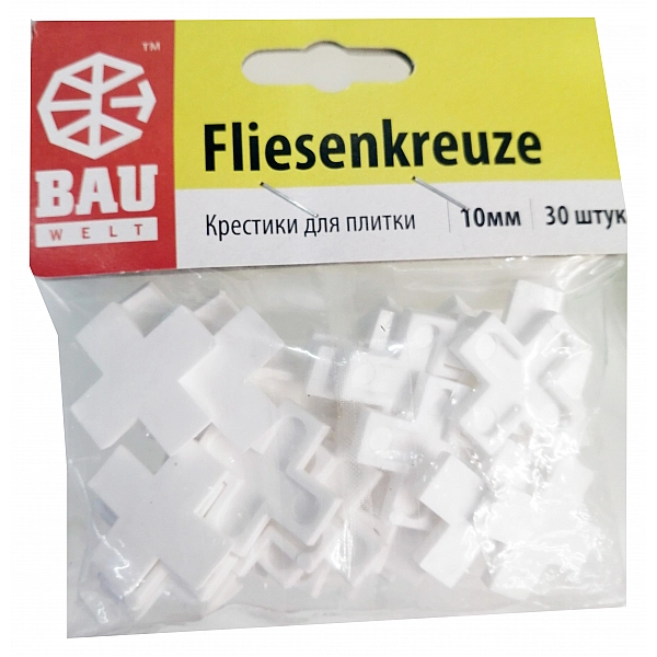Крестики для плитки Bauwelt 01600-010100 10 мм 30 шт