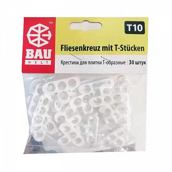 Крестики для плитки Bauwelt 01600-020100 Т10 10 мм 30 шт
