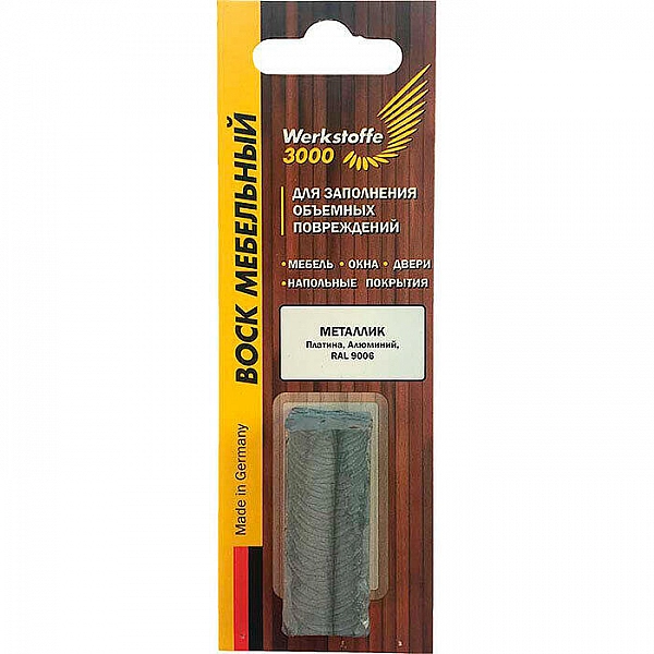 Воск мебельный Werkstoffe 3000 С12-951 для заполнения объемных повреждений