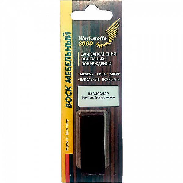 Воск мебельный Werkstoffe 3000 С12-330 для заполнения объемных повреждений