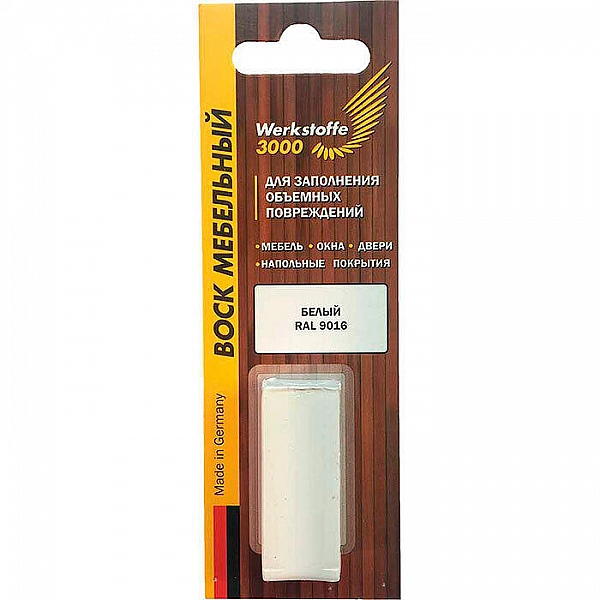 Воск мебельный Werkstoffe 3000 С12-930 для заполнения объемных повреждений
