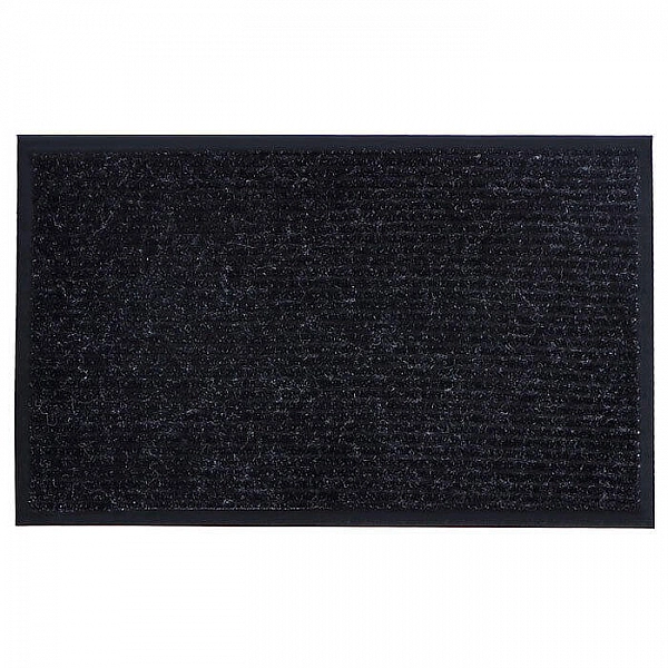 Коврик Kovroff Стандарт 20301 60*90 см влаговпитывающий ребристый черный