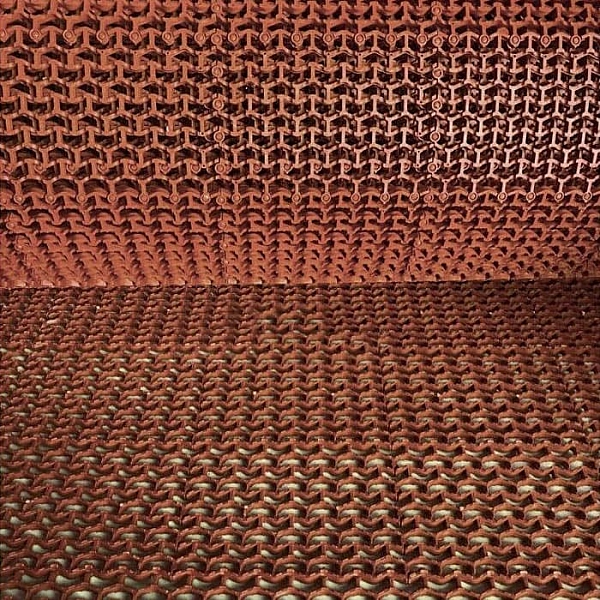 Дорожка Волна 704 1 м коричневая