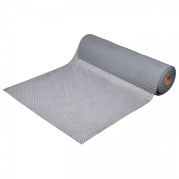 Коврик-дорожка Vortex Шашки противоскользящий 0.9 м серый