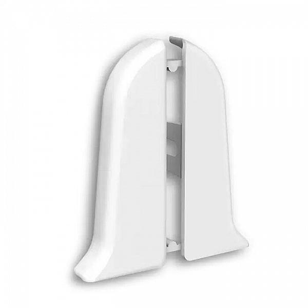 Заглушка для плинтуса Ideal Классик 55 мм 001 Белый 1 пара