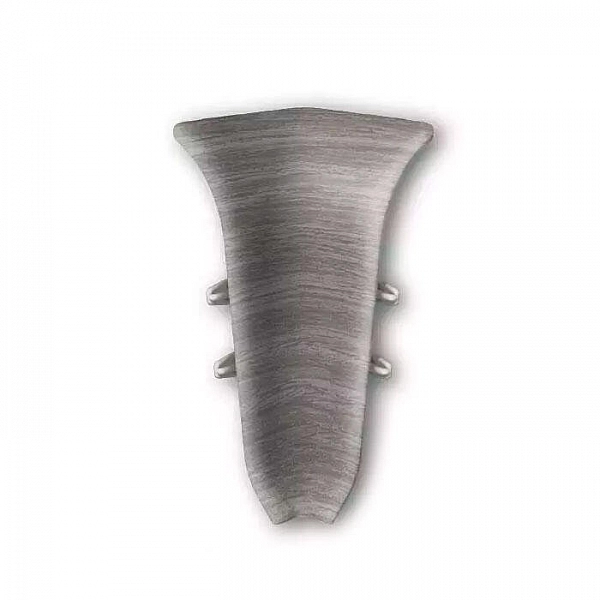 Угол внутренний для плинтуса Ideal Классик 55 мм 296 Орех серый