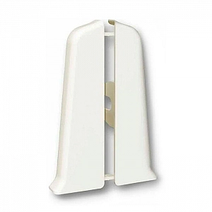 Заглушка для плинтуса Ideal Deconika 70 мм 033 Кремово-белый 1 пара