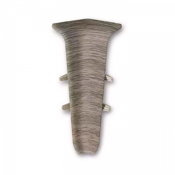 Угол внутренний для плинтуса Ideal Deconika 70 мм 296 Орех серый