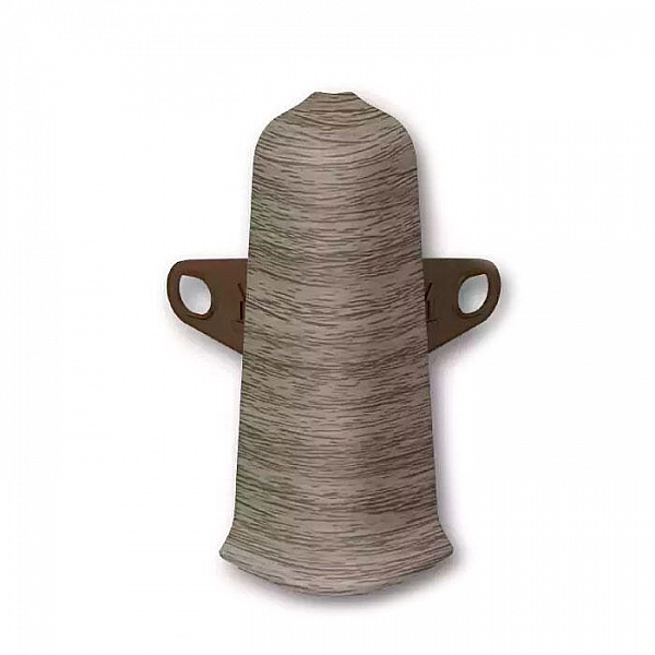 Угол наружный для плинтуса Ideal Deconika 70 мм 296 Орех серый