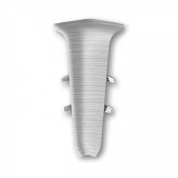 Угол внутренний для плинтуса Ideal Deconika 70 мм 186 Алюминий