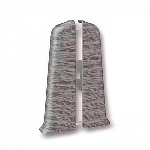 Заглушка для плинтуса Ideal Deconika 70 мм 210 Дуб пепельный 1 пара