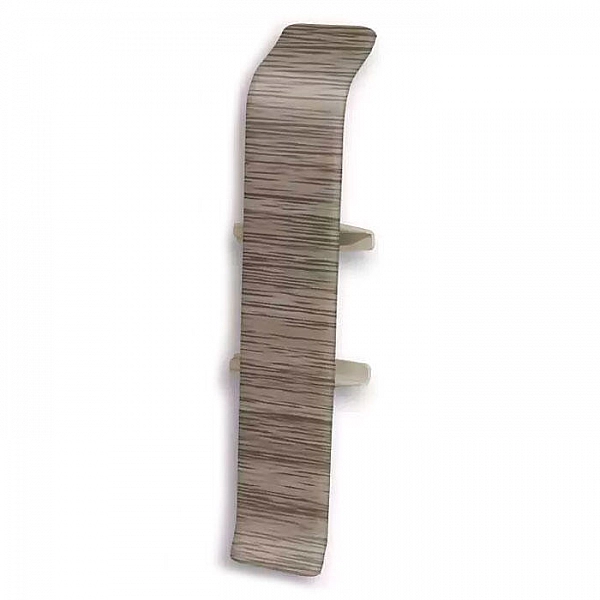 Соединитель для плинтуса Ideal Deconika 85 мм 296 Орех серый