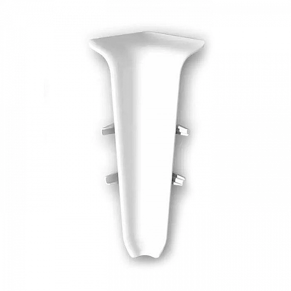 Угол внутренний для плинтуса Ideal Deconika 100 мм 001 Белый