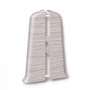 Заглушка для плинтуса Ideal Deconika 55 мм 253 Ясень серый 2 шт