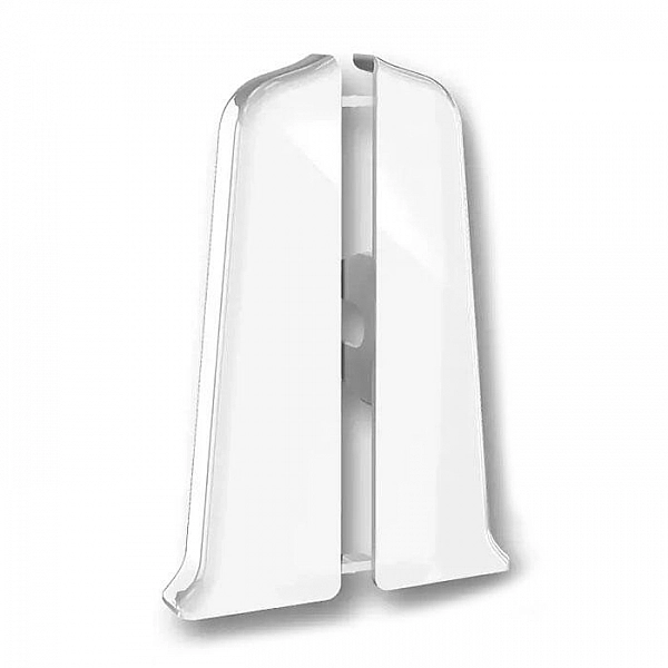 Заглушка для плинтуса Ideal Deconika 70 мм 001-0 Белый глянцевый 2 шт