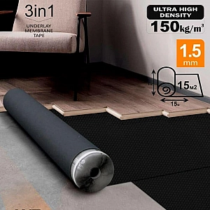 Подложка A-step PRO LVT Protect EVA 1.5 мм 1*15 м. Изображение - 2