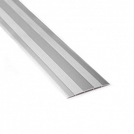 Порог Русский профиль 80 мм Серебро матовое 1.8 м