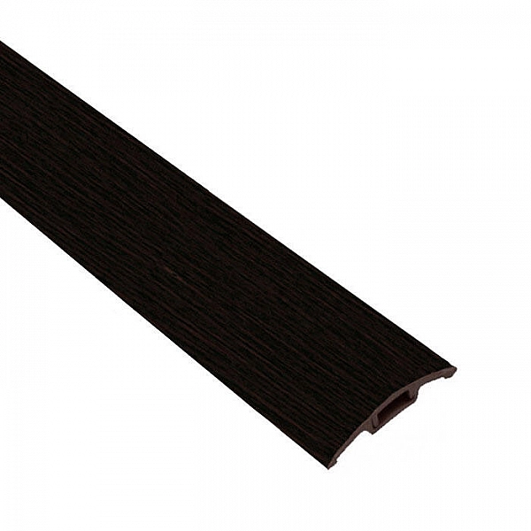 Порог Ideal 42 мм 302 Венге черный 0.9 м с монтажным каналом