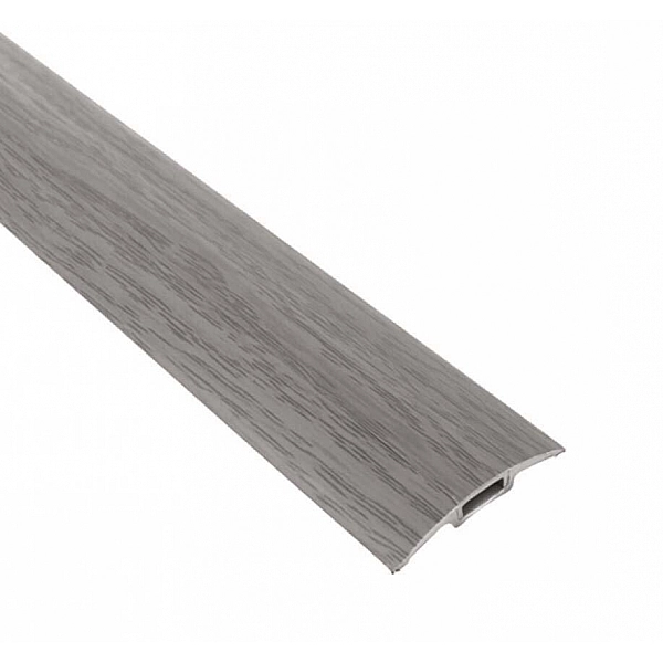 Порог Ideal 42 мм 210 Дуб пепельный 1.6 м с монтажным каналом