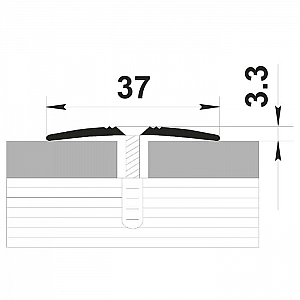 Порог Best Profile А5 КД 102 Ольха серая 0.9 м. Изображение - 1