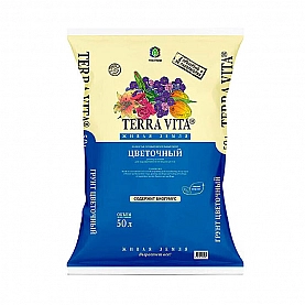 Почвогрунт готовый Terra Vita Живая земля цветочный 50 л