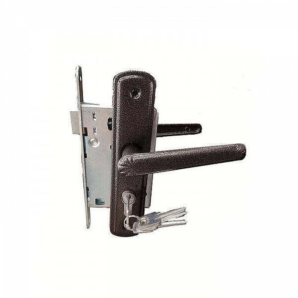 Замок врезной ВолМет ЗВ4-Б-1К-29-02/1.2 антик серебро