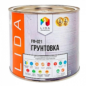 Грунтовка Lida ГФ-021 красно-коричневый 2 кг