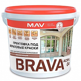 Грунтовка MAV Brava Acryl 04 SP белый 3 л