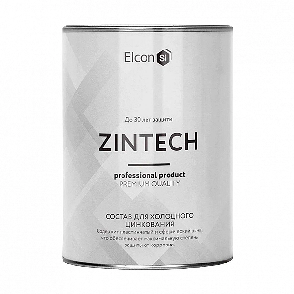Грунт-эмаль Elcon Zintech цинконаполненная серый 1 кг