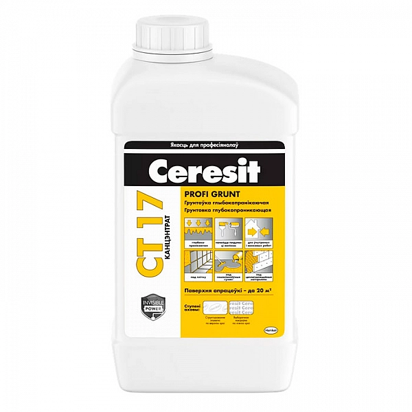 Грунтовка Ceresit CT17 Profi Grunt концентрат 1 л