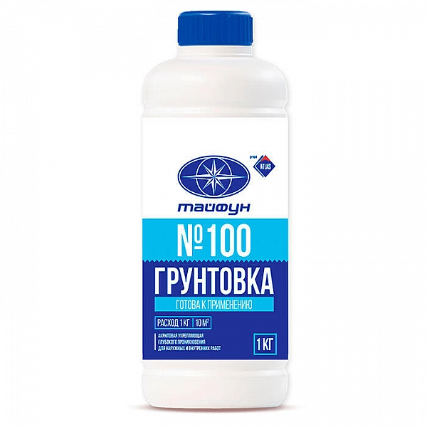 Грунтовка Тайфун Мастер №100 белая 1 кг