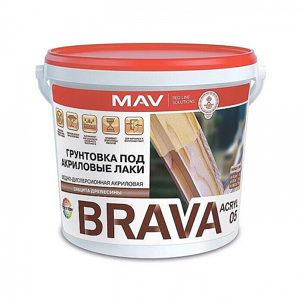 Грунтовка MAV Brava Acryl 05 белый 1 л