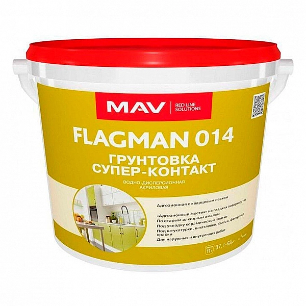 Грунтовка MAV Flagman 014 супер-контакт 11 л