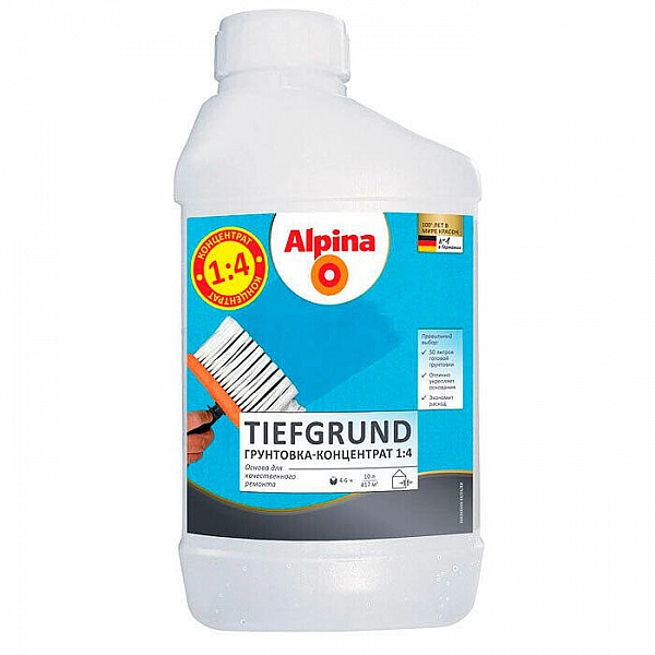 Грунтовка Alpina Tiefgrund концентрат 1 л