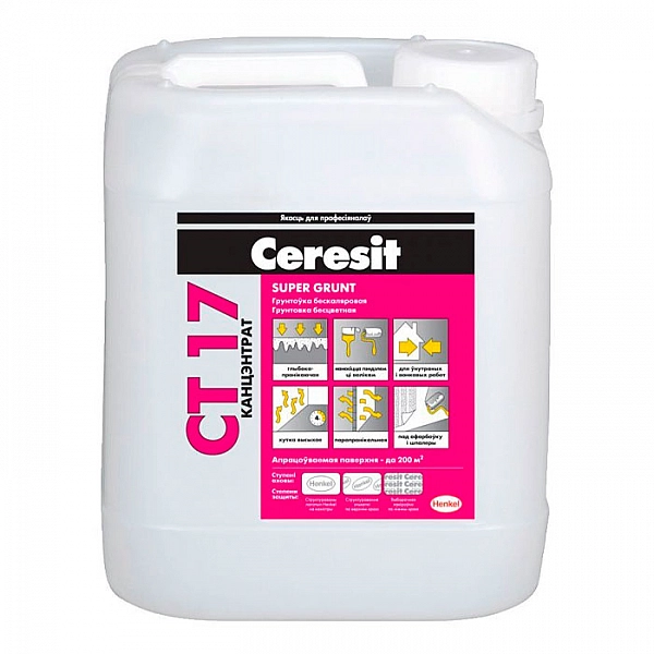 Грунтовка Ceresit CT17 Super Grunt концентрат 5 л