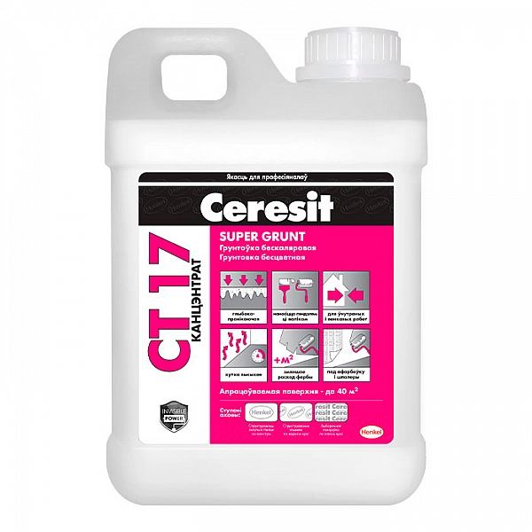Грунтовка Ceresit CT17 Super Grunt концентрат 2 л