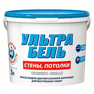 Краска Sniezka Ultra Biel 3 л снежно-белая