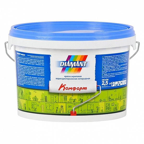 Краска Diamant Комфорт 2.5 л белая