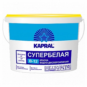 Краска Kapral В-12 5 л супербелая