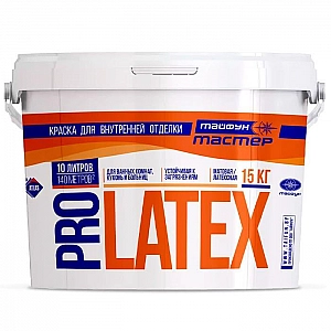 Краска ВД-АК-24 Тайфун Мастер Pro Latex 10.5 л белая