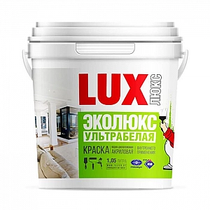 Краска ВД-АК-22 Тайфун ЭкоЛюкс 1.05 л белая