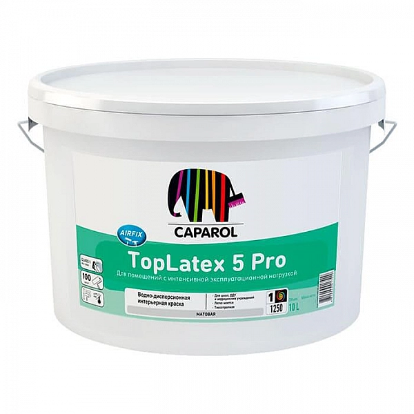Краска Caparol TopLatex 5 Pro Base 1 белая 10 л 14.6 кг