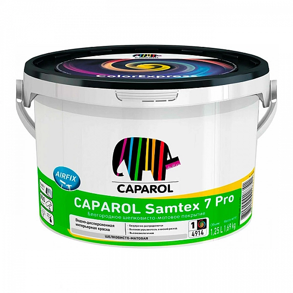 Краска Caparol Samtex 7 Pro Base 1 1.25 л белая