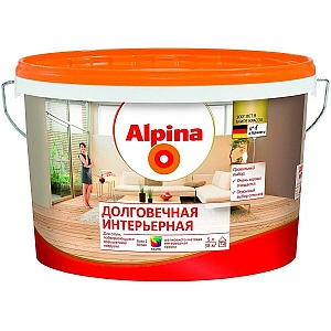Краска Alpina Долговечная интерьерная База 1 5 л белая