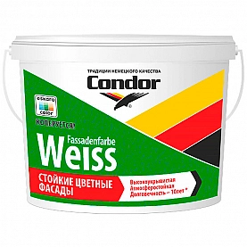 Краска Condor Fassadenfarbe-Weiss 15 кг белая