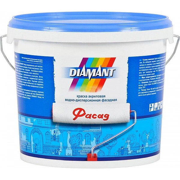 Краска Diamant Фасад 10 л белая под колеровку