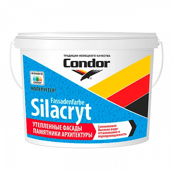 Краска Condor Fassadenfarbe-Silacryt 15 кг белая