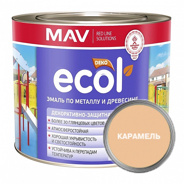 Эмаль Mav Ecol ПФ-115 2.4 л карамель